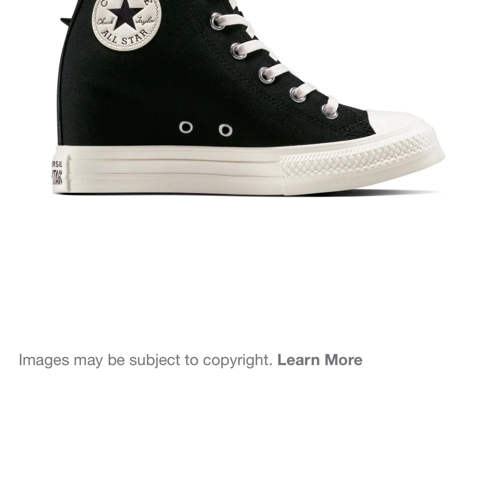 New Converse Black High-Tops with White Sole and Studs - Picture 8 of 16